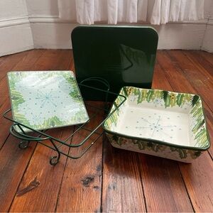 NOS NWT VTG 2000s Temp-tations Presentable Ovenware by Tara set in Homet…
